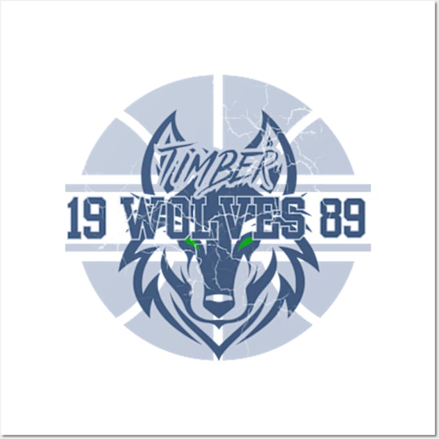 timberwolves basketball Wall Art by soft and timeless